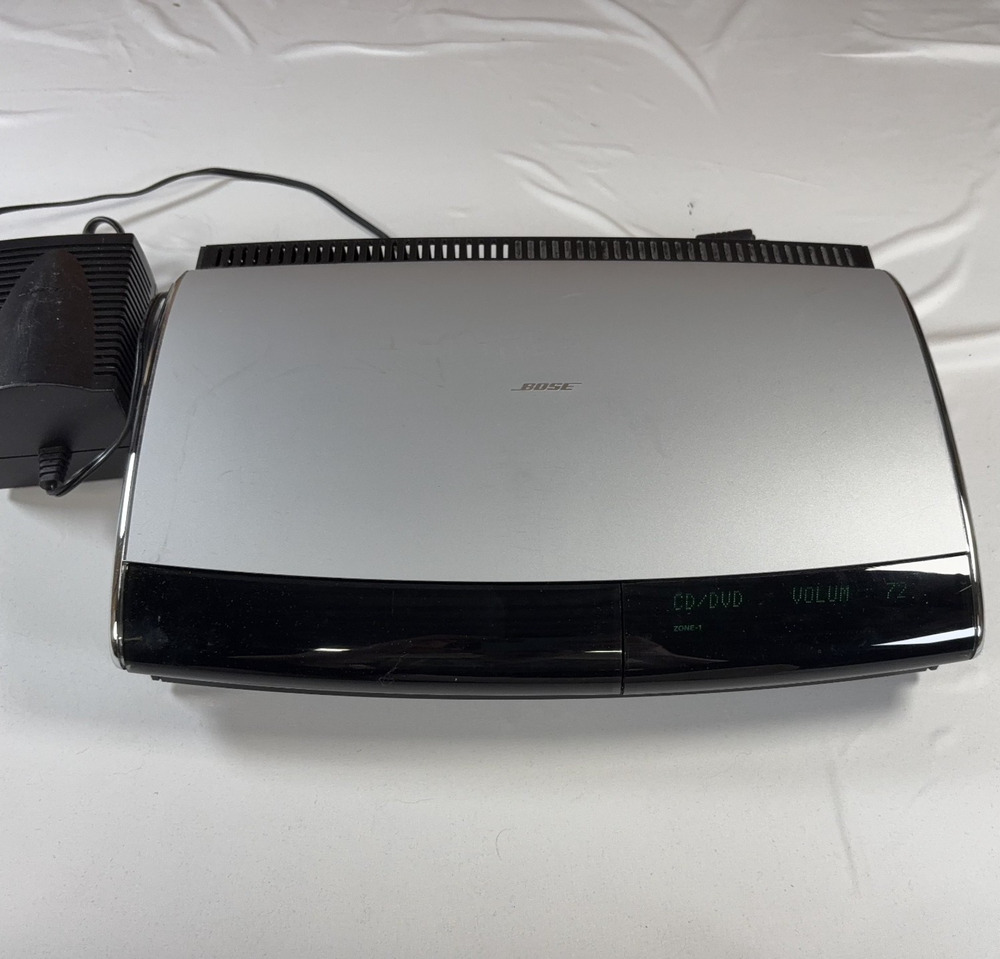 Bose AV28 Media Center CD/DVD Changer AM/FM Untested No Remote w/ Power Block